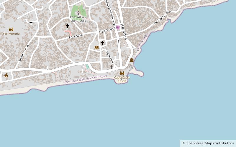 Cape Coast Castle Museum location map