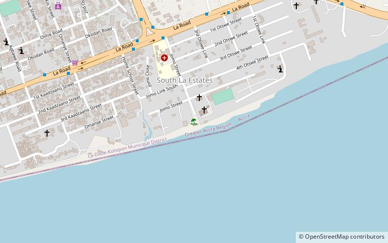 La Tawala Beach Resort location map