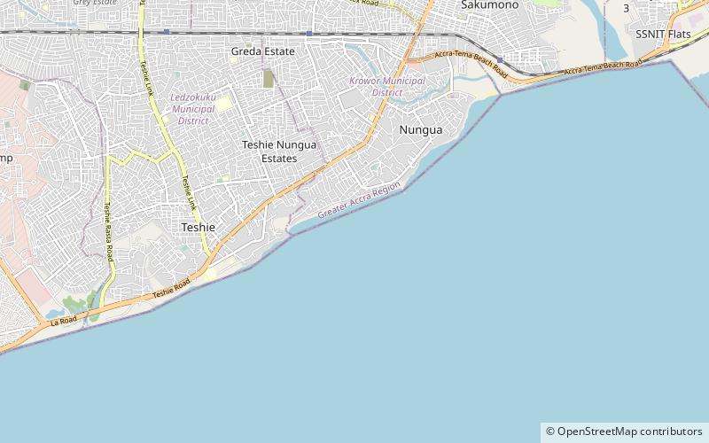 ledzokuku municipal district accra location map
