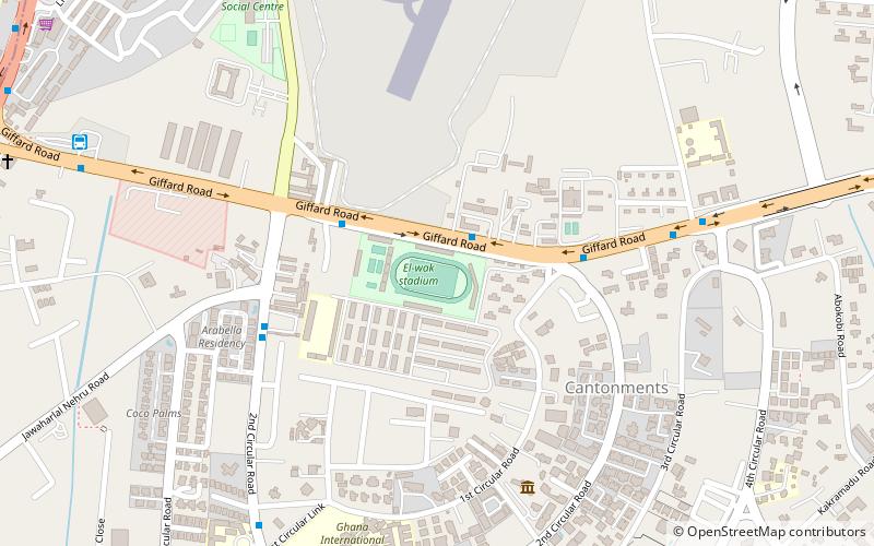 El Wak Stadium location map