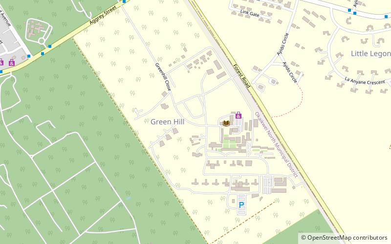 Ghana Institute of Management and Public Administration location map
