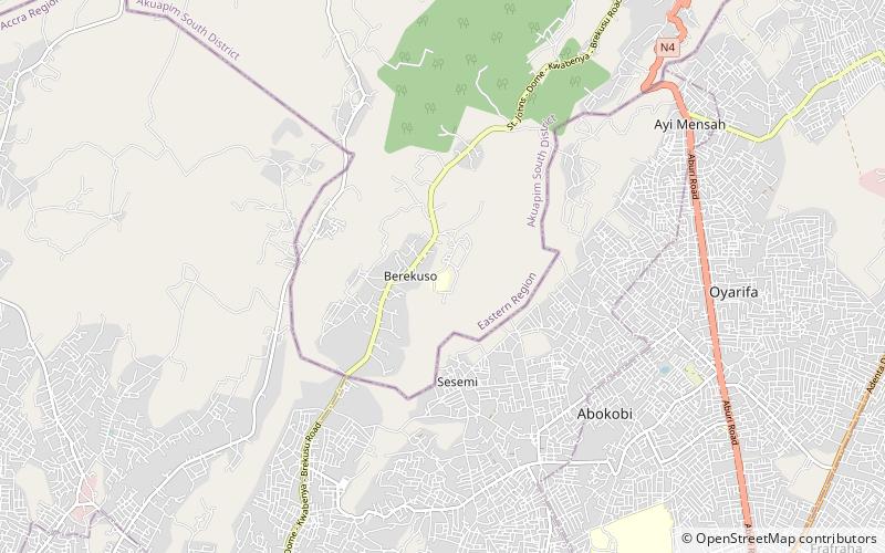 Ashesi University College location map