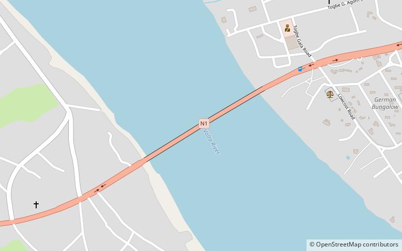 Lower Volta Bridge location map