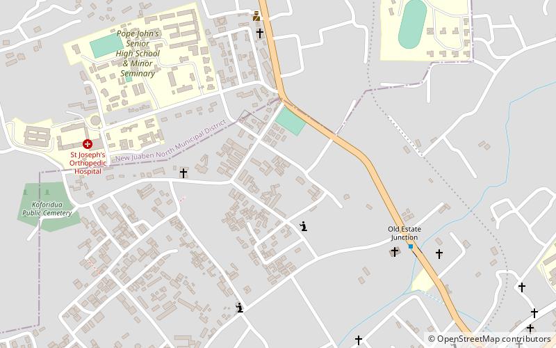 New-Juaben Municipal District location map