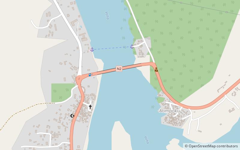 Adomi Bridge location map