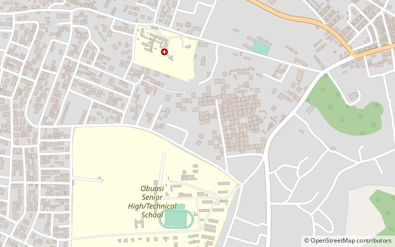 adansi west district obuasi location map