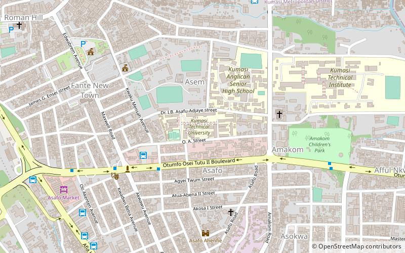 kumasi technical university location map
