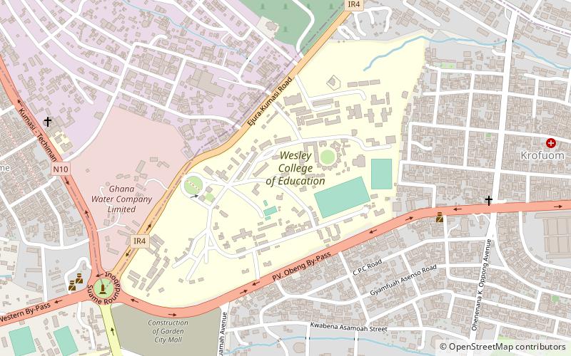 wesley college of education kumasi location map