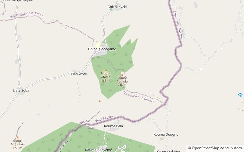 Aduadu location map