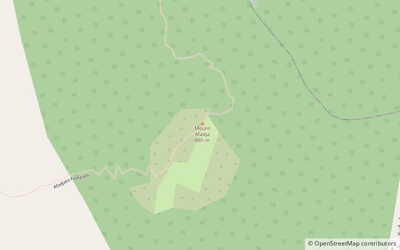 Mount Afadja location map