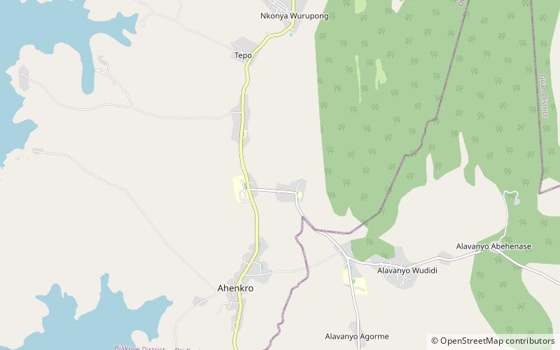 Cataratas Tagbo location map