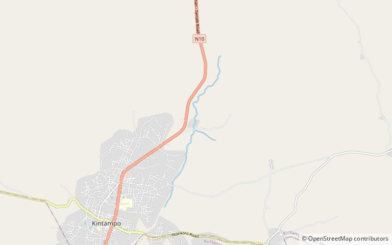 Kintampo Falls location map