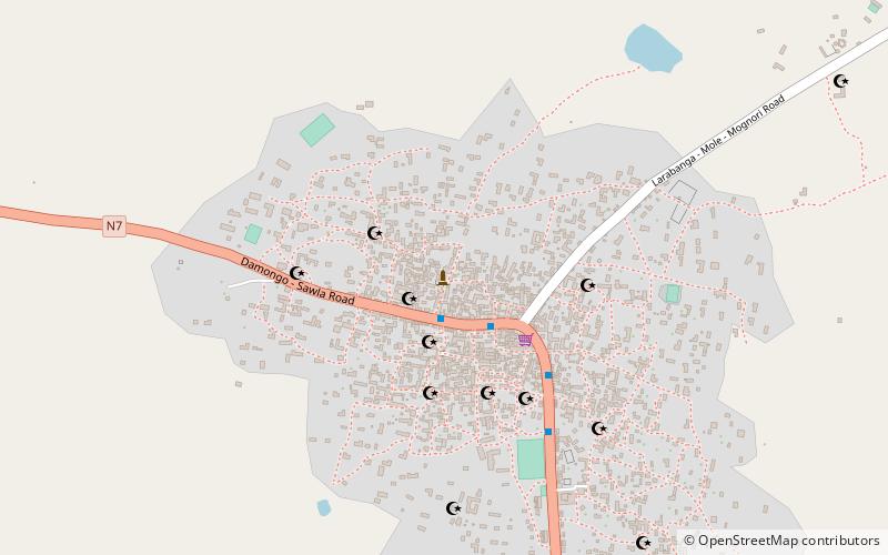 Larabanga Mosque location map