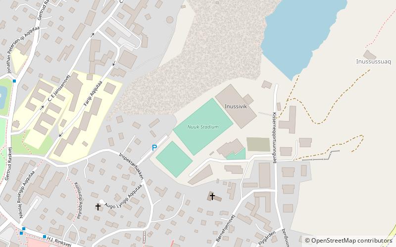 Stade de Nuuk location map