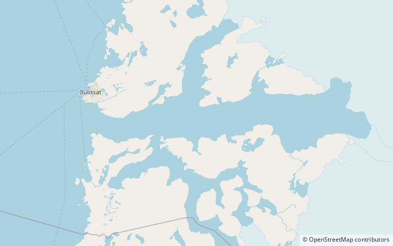 Fjord glacé d'Ilulissat location map