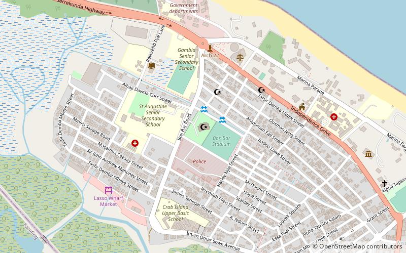 king fahad mosque banjul location map