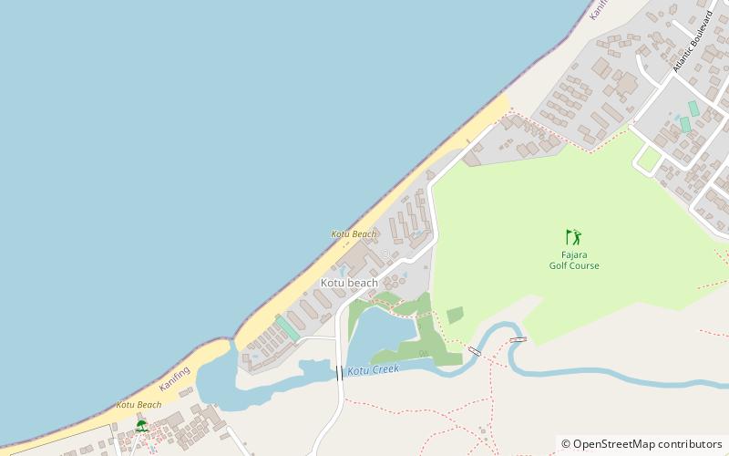 kotu beach serekunda location map