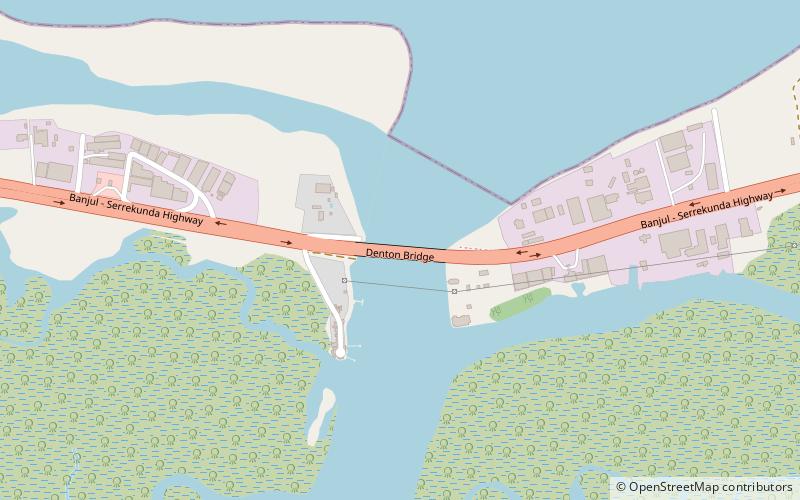 denton bridge banjul location map