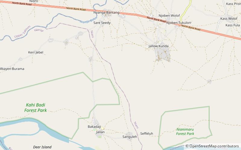 Kerbatch Stone Circles of Senegambia location map