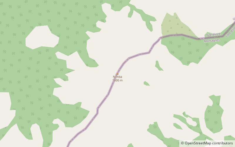 Mont Nimba location map