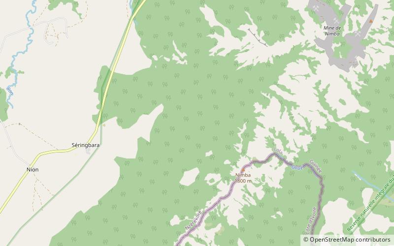mont tomgbongbo scisly rezerwat przyrody mount nimba location map