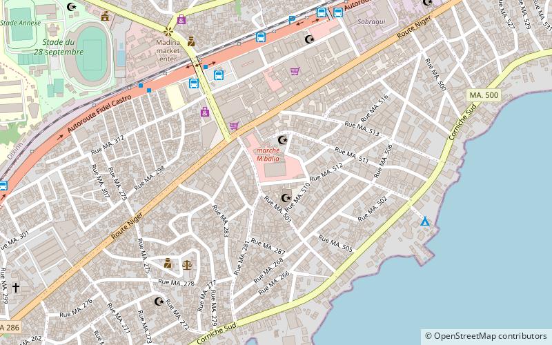 marche madina conakry location map