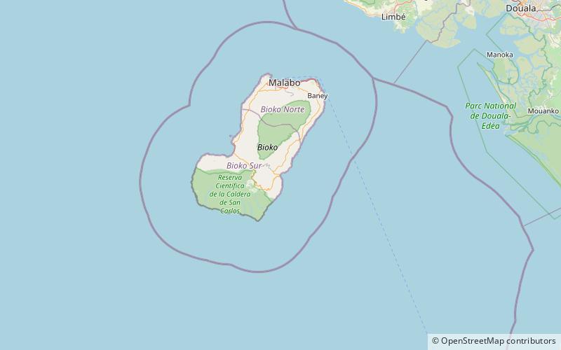 riaba beach bioko location map