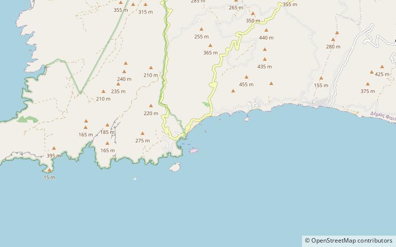 makria ammos location map