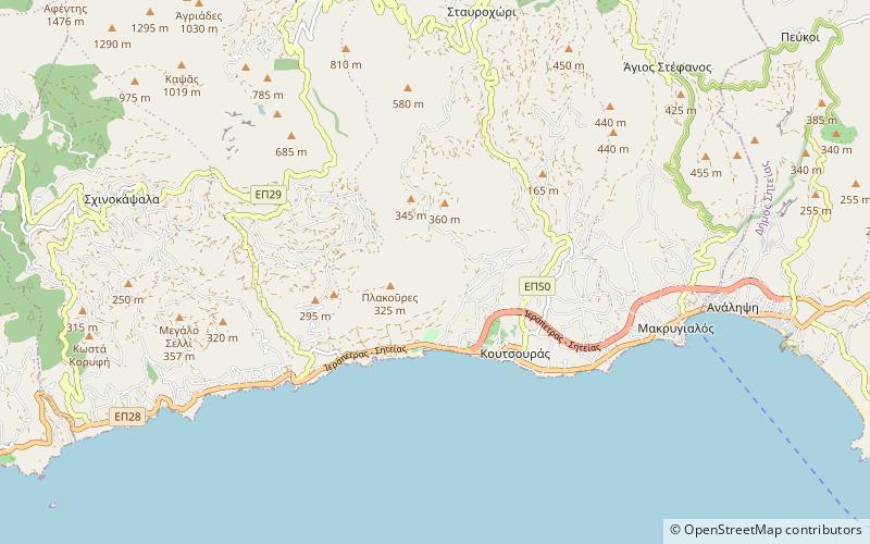 Orino Gorge location map