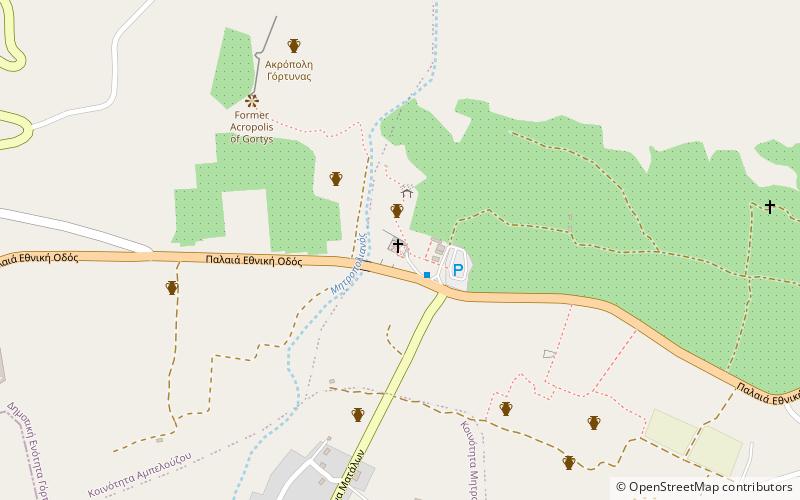 Gortyne location map