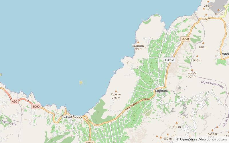agriomandra ajos nikolaos location map