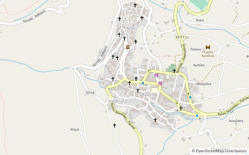 Kritsa location map