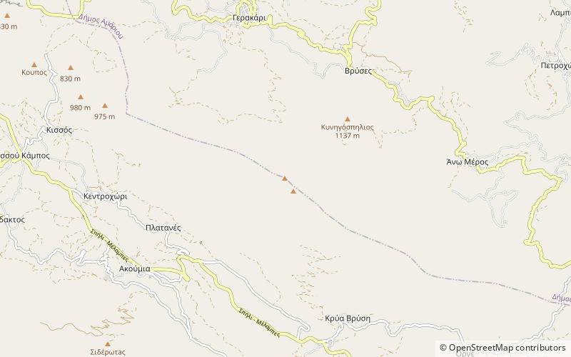 Mount Kedros location map