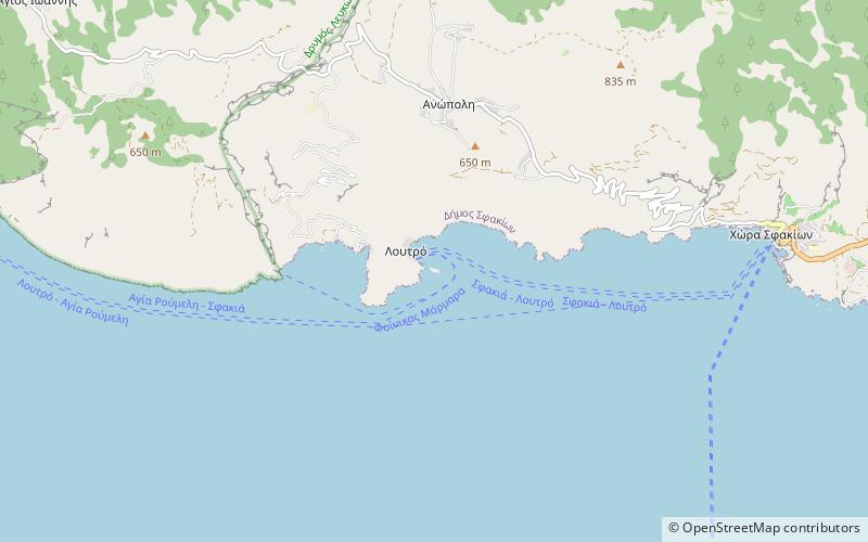 Loutro Island location map