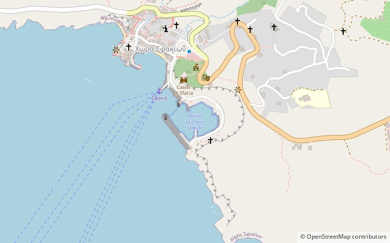 marina of chora sfakion location map