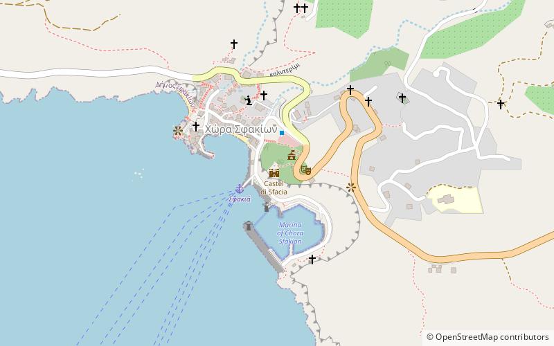 castel di sfacia chora sfakion location map