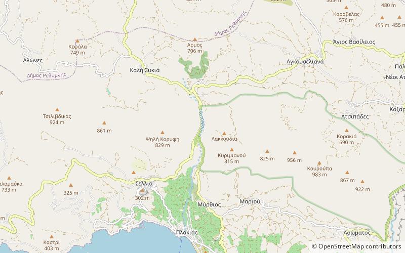 Kotsifos Gorge location map