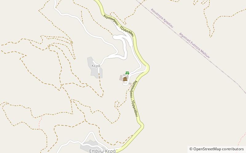 Keras Kardiotissas Monastery location map