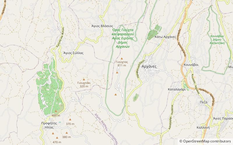 Mount Juktas location map