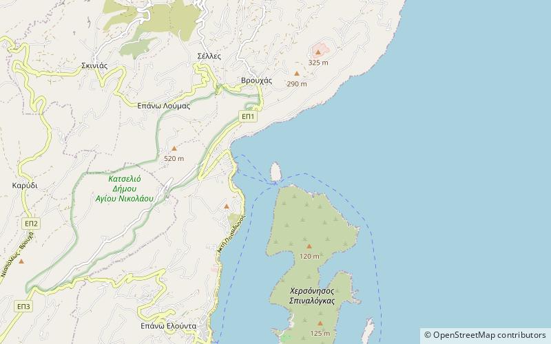 Spinalonga location map