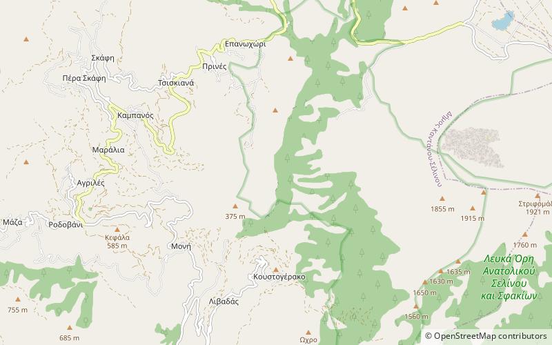 Agia Eirini Gorge location map