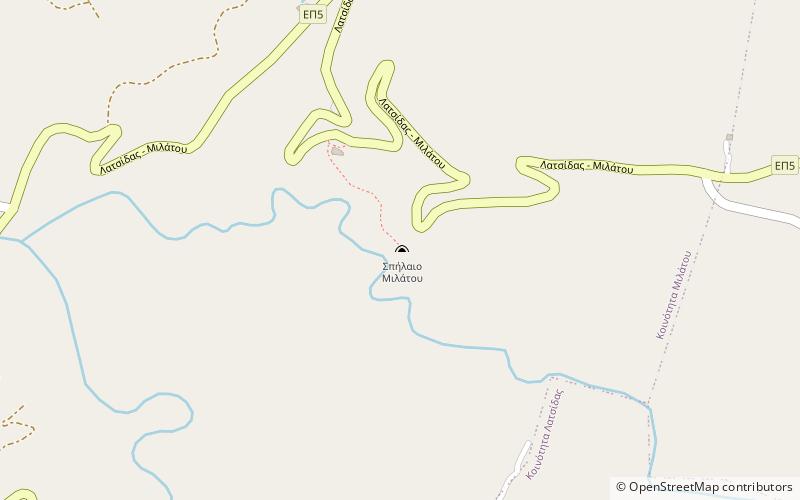 Milatos Cave location map