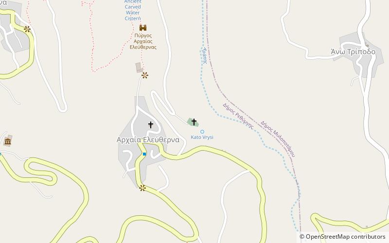 sotiras christos eleutherna location map