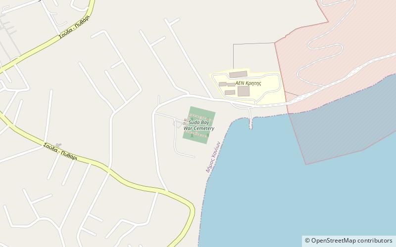 Souda Bay Allied War Cemetery location map