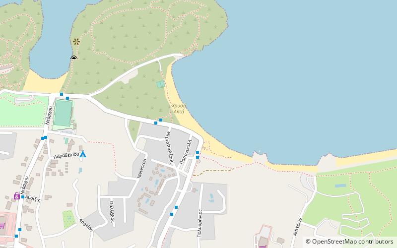 golden beach chania location map