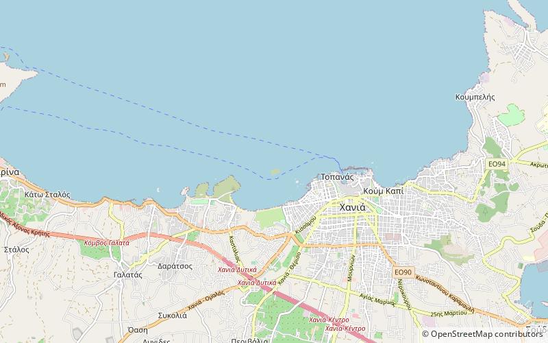 Lazaretta location map