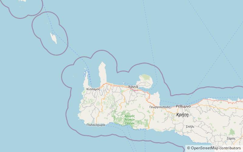 gulf of chania platanias location map