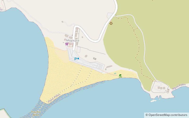 Prasonisi Center location map