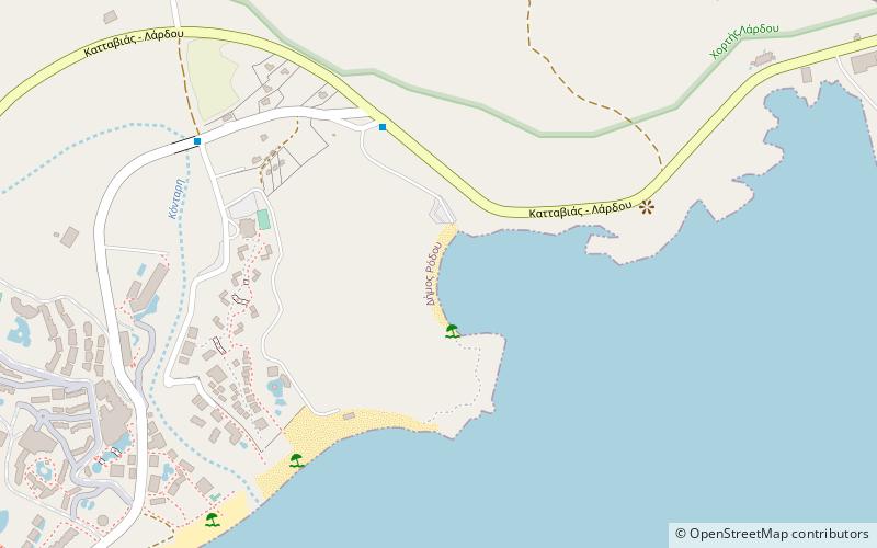 Glystra Beach location map