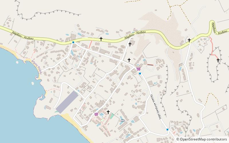 Pefkos location map